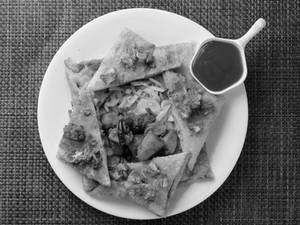 Mutton Keema Egg Moghlai Paratha