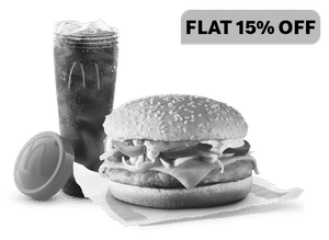 Grilled Chicken & Cheese Burger + Coke