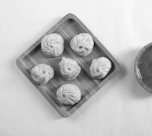 Cheese Corn Steam Momos (6 Pcs)