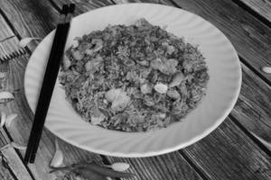 Chilli Garlic Rice[Serves 1-2]