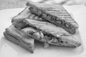 Cheese corn sandwich