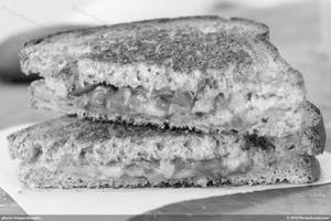 Melted Cheese Pizza Sandwich