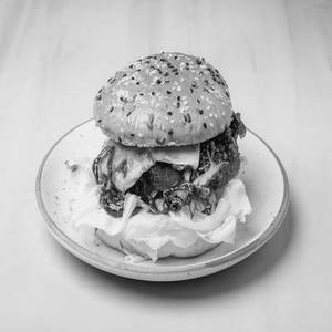 Korean Barbecue Chicken Burger & Fries