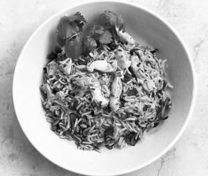 Chicken With Mushroom Fried Rice
