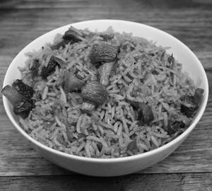 Mushroom biryani