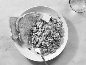 Egg Bhurji With Toast