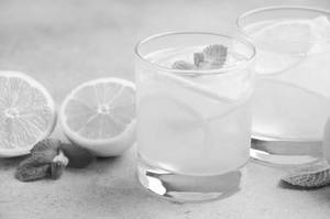 Fresh cold lemon sweet water