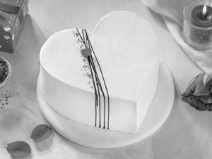 Red Velvet Heart Cake
