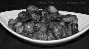Mushroom Pepper Fry