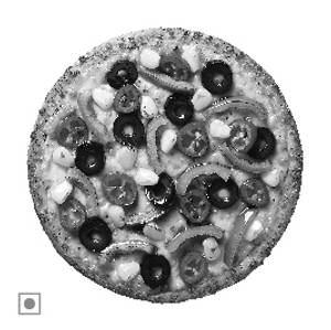 Veggie treat pizza