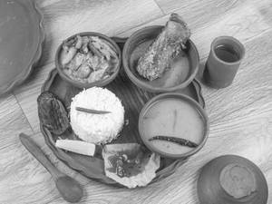 Katla fish thali