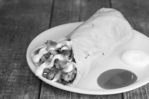 Chicken Crispy Kuboos Shawarma