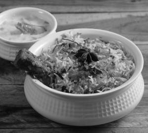 Chicken Biryani with Raita