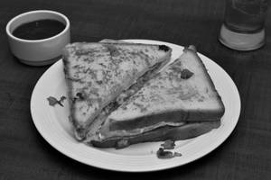 Double bread omelte chicken mayo sandwich