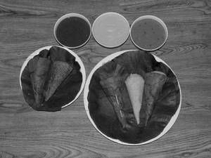 Jawar Idli (3) + Ragi Idli (2)