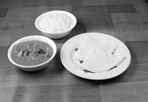 Prawns Gassi Or Prawns Malwani Curry 320 Or Prawns Pullimunchi + 2 Pcs Neer Dosa + Steam Rice