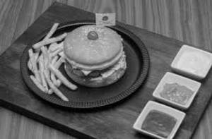 Potato Cheese Blast Burger + French Fries 