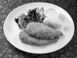 Chicken Milanese With Cheese Fondue