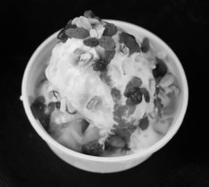 Fruit Salad with Vanilla Ice cream