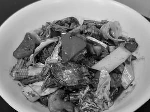 Chinese Greens & Mushroom In Chilli Basil Oyster Sauce