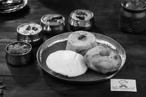 1 Idlli + 1 Vada + Upma