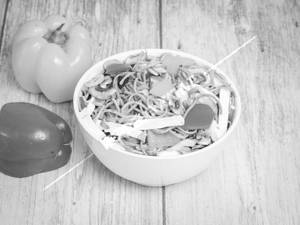 Veg hakka noodles