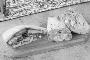 Paneer Shawarma in Rumali + Paneer Pita Pocket Sandwich