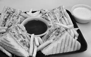 Chicken Shawarma Club Sandwich