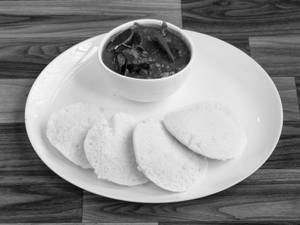 Idli [2 Nos] With Non Veg Gravys