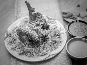 Lucknowi Gosht (mutton) Biryani Cooked In Handi