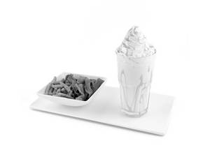 Milk Shakes With Mota Sev And Dal Papdi