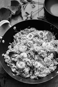 Mixed seafood fried rice