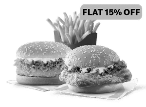 McSpicy Chicken Burger + McChicken Burger + Fries (M)