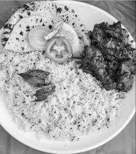 Jeera Rice With Chicken Kosha Bowl Combo [3 Piece Chicken]