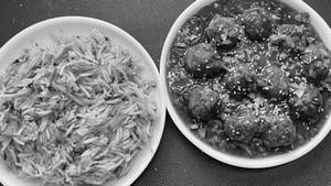 Paneer Fried Rice + Veg Manchurian