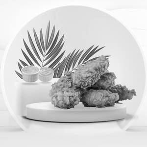 6 pcs crispy chicken with 2 dips