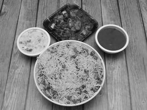 Spl Veg Fried Rice With Paneer Curry