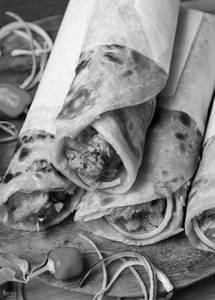 Bhuna Chicken Kathi Roll