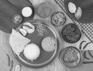 Katla Kaalia Maharaja Thali