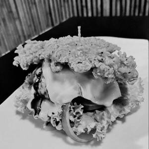 Crispy All Chicken & Cheese Burger