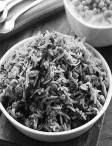 Corn Palak Rice