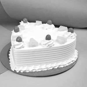 Pineapple Fruit Heart Cake