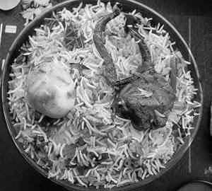 Mutton biryaniii half