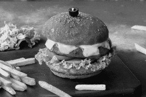 Spicy Paneer Patty Burger