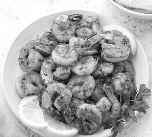 Garlic prawns