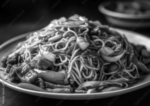 Veg Singapur  Noodles (non spicy)
