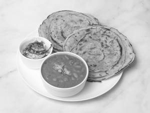Laccha Paratha with Rajma