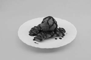 Chocolate ice cream cup