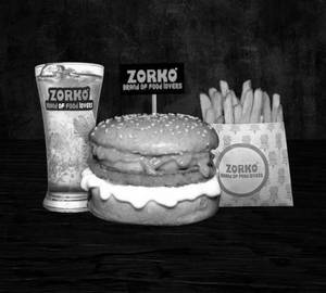 Classic Jumbo Burger+French Fries [With Dip]+any Mojito