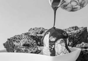 Brownie with Vanilla Ice cream (Sundae)